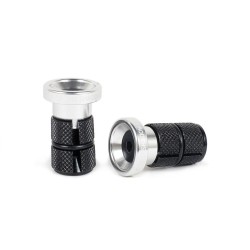 EMBOUTS DE POIGNEES SHADOW DEADBOLT SLIM ARGENT